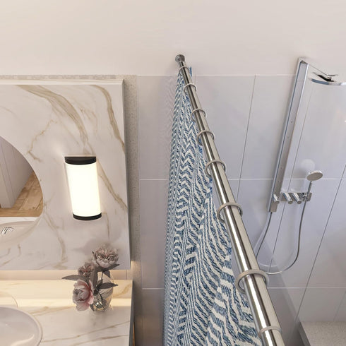 Design House Classic Adjustable Shower Rod, Polished Chrome, 36 to 63-inch, Model 561019