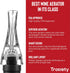 Hawk-Bill Shape Wine Aerator Pourer, Unique Built-In System for Fast Decanting, Fits Most Bottle Spouts