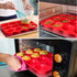 Silicone Muffin Pan Set, 3-in-1 Including Mini 24 Cups, Regular 12 Cups Muffin Pan & 12 Cavities Mini Loaf