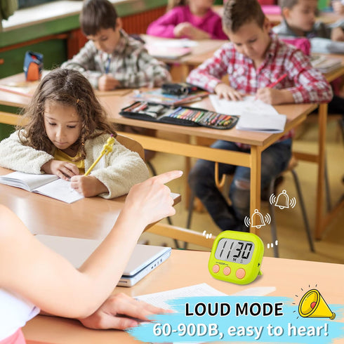 Classroom Timers for Teachers Kids, Large Magnetic Digital Timer 2 Pack