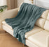 KyraHome 100% 90"x90" Organic Cotton Muslin Blankets, Queen, Pre-Washed, Breathable Lightweight Gauze Cotton Blanket