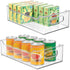 mDesign Wide Plastic Kitchen Storage Container Bins with Handles -Organization in Pantry,