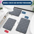 OLANLY Memory Foam Bath Mat 44x24, Ultra Soft Absorbent Machine Washable Bathroom Rug for Floor, Dark Grey