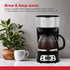 5-Cup Programmable 25oz Holstein Housewares Coffee Maker, Drip Coffee Machine with Auto Brew Timer, Pause & Serve