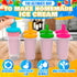 8 Set Pcs Popsicles Molds Round - Reusable Popsicle Molds With Sticks, Multi-Servings & Dishwasher-Safe Popsicle Makers
