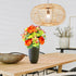 Admired By Nature Spring Bush Artificial Hydrangea Flowers - Yellow/Orange/Beauty/Kiwi