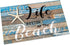 Beach Welcome Mat Coastal Door Mat Life is Better at The Beach Indoor Doormat Non-Slip Absorbent Rugs