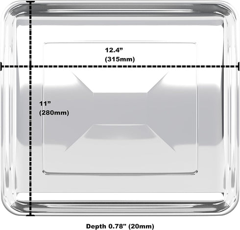 Univen Stainless Steel Baking Tray Pan Compatible with Cuisinart Airfryer TOA-060 and TOA-065