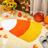 Corn Candy Shaped Bathroom Rug Non Slip Yellow White Halloween Bath Mat Washable Decorative Carpet for Autumn
