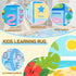 4x6 Kids Play Rug, Ultra-Soft Educational Animal & Season Shape Carpet, Non-Slip Washable Floor Mat for Nursery Bedroom