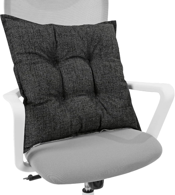 SINSOSSO Linen Cushion Pillow for Sitting - 22" Large Square Office Non-Slip Washable Yoga Indoor Floor Cushion Seating