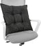 SINSOSSO Linen Cushion Pillow for Sitting - 22" Large Square Office Non-Slip Washable Yoga Indoor Floor Cushion Seating
