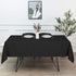 sancua Rectangle Tablecloth, 70 x 90 Inch Stain and Wrinkle Resistant Washable Polyester Table Cover (Black)