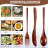 Geiserailie 12 Pcs Wooden Utensils Set - Wooden Spoon, Fork, Knife Cutlery for Kitchen Dinner Tableware (Phoebe Wood)