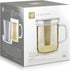 Teabloom Premium Borosilicate Glass Mug, 8 Ounces with Stainless Steel Loose Leaf Tea Infuser and Lid