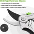 WORKPRO Bypass Pruning Shears, 8" Hand Pruners with Aluminum Handle, Stainless Steel & Sharp SK5 Blades, Professional Plant Snips Clippers for Flowers, Branches, Premium Gardening Tools by WORKPRO