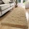 Fluffy Runner Rug 2x6 - Beige Washable Hallway Area Rugs for Bedroom Living Room Kitchen with Non Slip Backing