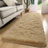 Fluffy Runner Rug 2x6 - Beige Washable Hallway Area Rugs for Bedroom Living Room Kitchen with Non Slip Backing