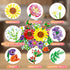 Flower Bouquet Building Set - 17 Artificial Botanical Collection Flowers DIY Home Decoration Gifts (976 Pcs)