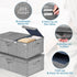 Deep Under Bed Storage Container, 10" Tall Height Underbed Box Bin with Lids, Large Basket for Bedroom, 2 Pack