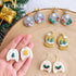 Keoker Mini Christmas Polymer Clay Cutters for Earrings, Christmas Tree and Holiday Designs