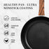 Frying Pan Nonstick - 9.5 Inch Pan,Non Stick Skillet Pans Egg Omelette Pan, Black Nonstick Non Toxic Frying Pan,Oven Safe, Induction Compatible, PFOA Free by Innerwell