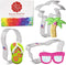 Ann Clark Summer Beach Cookie Cutters 3-Pc. Set, Flip Flop, Sunglasses, Palm Tree, Made in USA