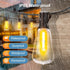 65Ft 20M Dimmable ST38 Bulb MGVIH Outdoor String Led Patio Lights: Outside Waterproof Light with Remote Shatterproof