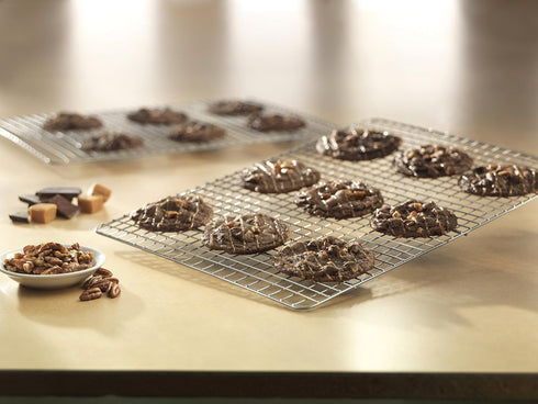USA Pan X-Large Bakeable Nonstick Cooling Rack, XL, Stainless Steel