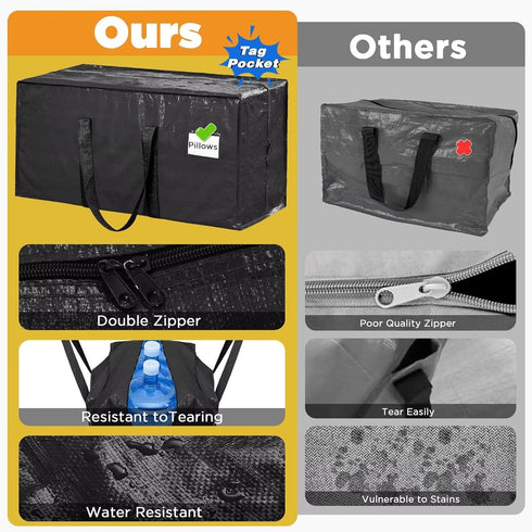 8 Pack Packing 29L 14W 13H BETU Moving Bags Moving Storage College Dorm Camping Travel PE Heavy Duty, Sturdy Handle