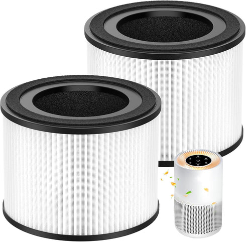 AP-S0610L Air Filter Replacement, 3-IN-1 H13 True Hepa Filter for MOOKA AP-S0610L Air Purifier, 2 Pack