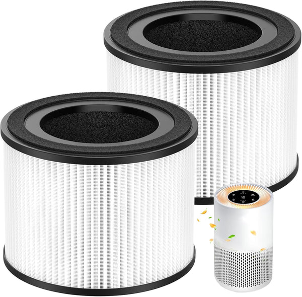 AP-S0610L Air Filter Replacement, 3-IN-1 H13 True Hepa Filter for MOOKA AP-S0610L Air Purifier, 2 Pack