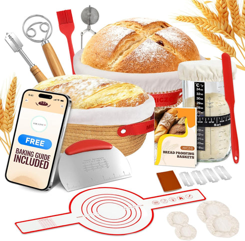 Sourdough Starter Kit, Sourdough Bread Baking Supplies, Sourdough Kit Home and Kitchen,