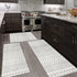 Set 3,Moroccan Boho Kitchen Rugs of Modern Farmhouse Kitchen Mats for Floor,Geometric Pattern Non-Slip Washable Sink