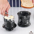 4 Inch Countertop Counter Marble Butter Keeper Black Butter Dish With Lid for - Marble Butter Crock for Kitchen Dcor