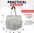 Masirs Mesh Shower Caddy Bag, Large Collapsible Organizer for Travel, Gym & Dorm, 9 Pocket (Grey)