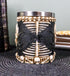 Ebros Evil Grinning Tribal Skull Mug, Beer Stein Tankard with Skulls Handle, 11 Ounces