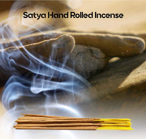 Satya Incense Gift Set - Nag Champa, Super Hit, Dragon's Blood, Sandalwood, Patchouli, Lavender, Positive Vibes, 15 g