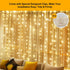 300 9.8 9.8FT 8 LED Fairy Curtain Lights, x Warm White USB Plug in Modes Hanging Lights with Remote for Christmas