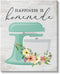 Stupell Industries Happiness is Homemade Phrase Floral Kitchen Stand Mixer Wall Art, Designed by Lettered and Lined, 16