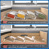 MIUKAA Clear Acrylic Spice Drawer Organizer, 4 Tier Seasoning Jars Insert for Drawer/Countertop (Jars not included)