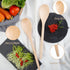 Wooden Cooking Spoons Set - 14 Inch Maple Wood Mixing Spoon, Nonstick Kitchen Serving Utensil, 2 Pieces