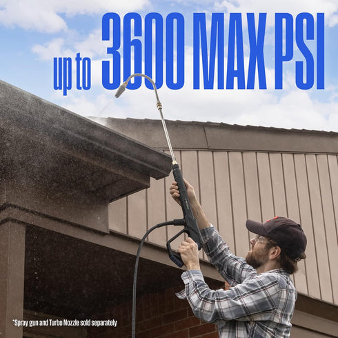 Westinghouse Outdoor Power Equipment 13” Pressure Washer Gutter Cleaner Wand, 3600 Max PSI