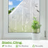 rabbitgoo Window Privacy Film, Frosted Bamboo Pattern, Removable UV Blocking Decorative Cling for Home, 23.6 in X 6.5