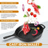 Utopia Kitchen 10 Inch Pre-Seasoned Cast Iron Skillet with Lid, Nonstick Frying Pan for Indoor & Outdoor Use