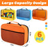 codree 6 Pack 13 8.5 3.9 Inch Large Oxford Cloth Toy Storage Bags, x x Visible Organizer Pouch with Zipper, Waterproof