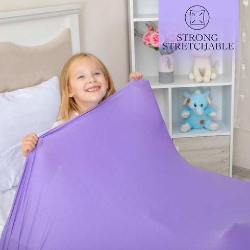 Sensory Compression Blanket | Spandex Bed Sheet for Kids & Adults | Deep Relaxing Feeling, Release Oxytocin | Helps