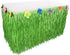Luau Grass Table Skirt, Natural Hawaiian Table Skirt, Tropical Party Decorations, 9 Feet x 29.5 Inch (Green)