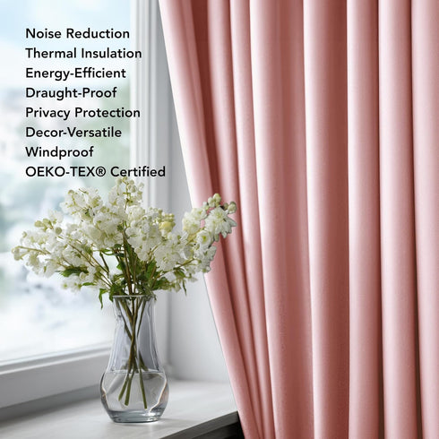 Set 2 42W 84L Inch Grommet Deconovo Blackout Curtains for Bedroom of x Thermal Insulated & Noise Reducing PanelsHome
