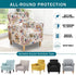 1-Piece 07 NILUOH Banquet Armchair Slipcover Stretch Chair Covers with Arms Printed Soft Accent Chair Cover Anti-Slip